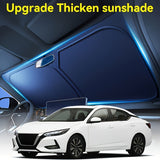 Load image into Gallery viewer, Portable Car Sunshade Protective Curtains, High-Quality Fabric, Easy to Fold And Store, Flexible Sun Visors, Car Front Windshield Sunshade Covers, Fashionable Car Accessories, Sleek Design