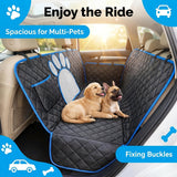 Load image into Gallery viewer, Pet Dog Seat Cover, Hammock-Style Design, Anti-Slip, Durable And Soft Rear Seat Cover for Pets. Made of Thickened 600D Heavy-Duty Fabric, This Pet Car Mat Fits Sedans, Trucks, And Suvs. It Is an Open Mesh Dog Car Seat Cushion