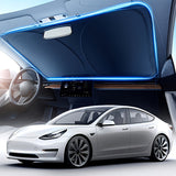 Load image into Gallery viewer, Portable Car Sunshade Protective Curtains, High-Quality Fabric, Easy to Fold And Store, Flexible Sun Visors, Car Front Windshield Sunshade Covers, Fashionable Car Accessories, Sleek Design