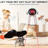 Load image into Gallery viewer, Rechargeable Interactive Cat Toy with Dual Laser Modes and Motion-Activated Fun for Bored Indoor Adult Cats