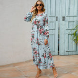 Load image into Gallery viewer, Women Maxi Dresses Sping Autumn Bohemian Casual Full Sleeve