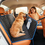 Load image into Gallery viewer, Pet Dog Seat Cover, Hammock-Style Design, Anti-Slip, Durable And Soft Rear Seat Cover for Pets. Made of Thickened 600D Heavy-Duty Fabric, This Pet Car Mat Fits Sedans, Trucks, And Suvs. It Is an Open Mesh Dog Car Seat Cushion