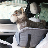 Load image into Gallery viewer, PETFANGFANG Cozy Pet Car Seat - Portable Dog &amp; Cat Travel Bag with Secure Buckle Closure, Polyester Material for Small to Medium Pets