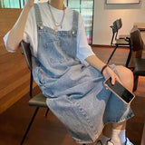 Load image into Gallery viewer, Spring Summer Denim Overall Dress Women Sleeveless Jeans