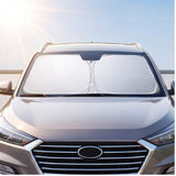 Load image into Gallery viewer, Portable Car Sunshade Protective Curtains, High-Quality Fabric, Easy to Fold And Store, Flexible Sun Visors, Car Front Windshield Sunshade Covers, Fashionable Car Accessories, Sleek Design