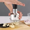 Load image into Gallery viewer, Vertical Hand Press Manual Garlic Vegetable Chopper With Storage Box