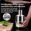 Load image into Gallery viewer, Vertical Hand Press Manual Garlic Vegetable Chopper With Storage Box