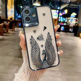 Load image into Gallery viewer, Luxury Peacock Wings Rhinestone Phone Case