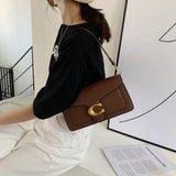 Load image into Gallery viewer, Fashionable underarm shoulder bag with two shoulder straps