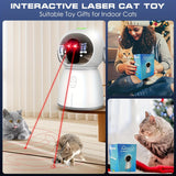 Load image into Gallery viewer, Rechargeable Interactive Cat Toy with Dual Laser Modes and Motion-Activated Fun for Bored Indoor Adult Cats