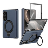 Load image into Gallery viewer, Case for Samsung Galaxy Z Fold 8 Ultra Fold 8 7 6 5 4 Magnetic Hinge Protection with Screen Protector Rotate Ring Holder Cover