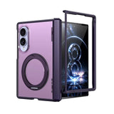 Load image into Gallery viewer, For Samsung Galaxy Z Fold 7 zFold 8 Wide 8Ultra Slim Skin Feel Magnetic Foldable Phone Case 360° Rotating Ring Stand Hinge Cover