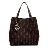 Load image into Gallery viewer, CH Women's Handbag Large Capacity Women's Simple Daily Commute Versatile Solid Color Letter Printed Design Shoulder Bag