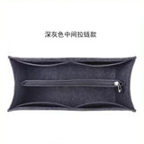 Load image into Gallery viewer, Felt Purse Organizer Insert Fits Book Tote Bag Large Medium Handbag Shaper Liner Multi Pockets Zipper Storage Makeup Accessories