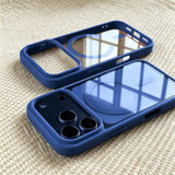 Load image into Gallery viewer, Fashion for Magsafe Wireless Charge Phone Case for IPhone 17 Air 16 15 14 Plus 13 12 Pro Max Transparent Acrylic Back Cover