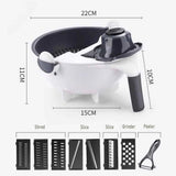 Load image into Gallery viewer, 9-In-1 Multifunctional Vegetable Chopper Radish Carrot And Potato Chopper Manual Shredding And Slicing Machine Kitchen Tool