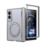 Load image into Gallery viewer, For Samsung Galaxy Z Fold 7 zFold 8 Wide 8Ultra Slim Skin Feel Magnetic Foldable Phone Case 360° Rotating Ring Stand Hinge Cover