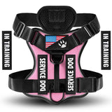 Load image into Gallery viewer, Oxford Working Dog Harness Reflective Medium Large Dog Vest Harness with 5 PCS Patches WD Harness Pet Dog Accessories