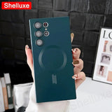 Load image into Gallery viewer, Luxury For Magsafe Magnetic Soft TPU Case Shelluxe For Samsung Galaxy S26 S25 EDGE S24 S23 S22 Ultra S21 Plus S20 FE Phone Cover