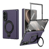 Load image into Gallery viewer, Case for Samsung Galaxy Z Fold 8 Ultra Fold 8 7 6 5 4 Magnetic Hinge Protection with Screen Protector Rotate Ring Holder Cover