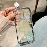 Load image into Gallery viewer, 2 in 1 Candy Color Phone Case For iPhone 11 16 17 Pro Max 13 15 14 12 17 Air 17promax Soft TPU Transparent Flower Funda Cover