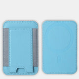 Load image into Gallery viewer, For Magsafe Card Holder Wallet Elastic Leather Pattern Case For iPhone 16 15 12 13 14 17Pro Max S25 Ultra Magnet Phone Bag Cover