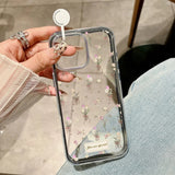Load image into Gallery viewer, 2 in 1 Candy Color Phone Case For iPhone 11 16 17 Pro Max 13 15 14 12 17 Air 17promax Soft TPU Transparent Flower Funda Cover