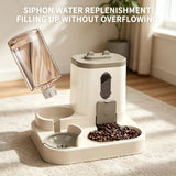 Load image into Gallery viewer, 2 In 1 Automatic Cat Feeder Water Dispenser Dual Purpose Auto Portion Control Pet Food Water Bowl for Small Dogs Kittens