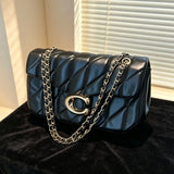 Load image into Gallery viewer, 2025Small Fragrant Wind Bag Handbag Rhombic Chain Bag 2026 New One-shoulder Messenger Bag Joker High Sense Small Square Bag Tide