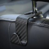 Load image into Gallery viewer, Universal Car Seat Headrest Hanger 4 Pack Carbon Fiber Pattern Back Seat Storage Hook Handbag Clothes Holder Vehicle Interior Pa