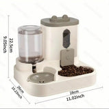 Load image into Gallery viewer, 2 In 1 Automatic Cat Feeder Water Dispenser Dual Purpose Auto Portion Control Pet Food Water Bowl for Small Dogs Kittens