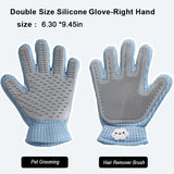 Load image into Gallery viewer, 2-in-1 Pet Grooming Glove – Double-Sided Deshedding &amp; Massage Brush for Cats/Dogs, Removes Loose Hair from Fur &amp; Furniture, Ultra-Soft Easy-Clean Mitt（single glove）
