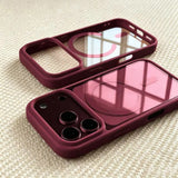 Load image into Gallery viewer, Fashion for Magsafe Wireless Charge Phone Case for IPhone 17 Air 16 15 14 Plus 13 12 Pro Max Transparent Acrylic Back Cover
