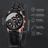 Load image into Gallery viewer, 2Pcs Luxury Women's Watch Set Fashion Luxury Elegant Alloy