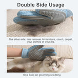 Load image into Gallery viewer, 2-in-1 Pet Grooming Glove – Double-Sided Deshedding &amp; Massage Brush for Cats/Dogs, Removes Loose Hair from Fur &amp; Furniture, Ultra-Soft Easy-Clean Mitt（single glove）