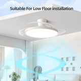 Load image into Gallery viewer, Jelena Invisible Fan Light with 3 Retractable Blades Bedroom Living Room