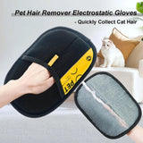 Load image into Gallery viewer, Pet Hair Remover Gloves Electrostatic for Cats Dogs, Reusable Washable Grooming Glove with 2-in-1 Lint Roller Brush - Safe Non-T
