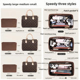 Load image into Gallery viewer, Organisateur de Sac Felt Purse Insert Organizer for Luxury Handbag Speedy 25 30 35 Makeup Bag Shaper Liner Travel Inner Pouch