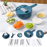 Load image into Gallery viewer, 9-In-1 Multifunctional Vegetable Chopper Radish Carrot And Potato Chopper Manual Shredding And Slicing Machine Kitchen Tool