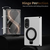 Load image into Gallery viewer, Case for Samsung Galaxy Z Fold 8 Ultra Fold 8 7 6 5 4 Magnetic Hinge Protection with Screen Protector Rotate Ring Holder Cover