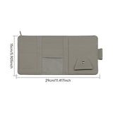 Load image into Gallery viewer, Car Glasses Storage PU Leather Multi-Function Sun Visor Point Organizer Storage Pocket Auto Sunglasses Holder Cards Organizer