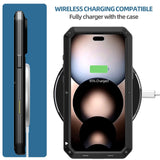 Load image into Gallery viewer, Luxury Heavy Duty Case For iPhone 17 16 15 Pro Max Plus Metal Heavy Duty 360 Full Body Shockproof Armour Protective Cover Fundas