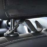 Load image into Gallery viewer, Universal Car Seat Headrest Hanger 4 Pack Carbon Fiber Pattern Back Seat Storage Hook Handbag Clothes Holder Vehicle Interior Pa