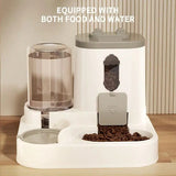 Load image into Gallery viewer, 2 In 1 Automatic Cat Feeder Water Dispenser Dual Purpose Auto Portion Control Pet Food Water Bowl for Small Dogs Kittens