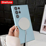 Load image into Gallery viewer, Luxury For Magsafe Magnetic Soft TPU Case Shelluxe For Samsung Galaxy S26 S25 EDGE S24 S23 S22 Ultra S21 Plus S20 FE Phone Cover