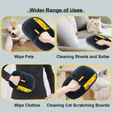 Load image into Gallery viewer, Pet Hair Remover Gloves Electrostatic for Cats Dogs, Reusable Washable Grooming Glove with 2-in-1 Lint Roller Brush - Safe Non-T