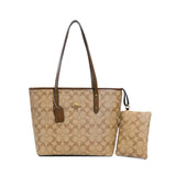 Load image into Gallery viewer, Large Capacity Printed Bucket Tote Bag Zipper Opening Single Shoulder Handbag Simple City Style For Travel Shopping