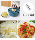 Load image into Gallery viewer, 9-In-1 Multifunctional Vegetable Chopper Radish Carrot And Potato Chopper Manual Shredding And Slicing Machine Kitchen Tool