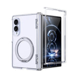 Load image into Gallery viewer, For Samsung Galaxy Z Fold 7 zFold 8 Wide 8Ultra Slim Skin Feel Magnetic Foldable Phone Case 360° Rotating Ring Stand Hinge Cover