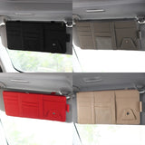 Load image into Gallery viewer, Car Glasses Storage PU Leather Multi-Function Sun Visor Point Organizer Storage Pocket Auto Sunglasses Holder Cards Organizer